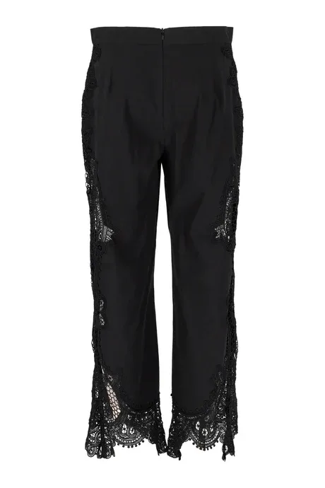 PANTALONE NERO IN COTONE