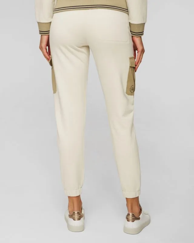 Pantaloni beige da tuta da donna Aeronautica Militare