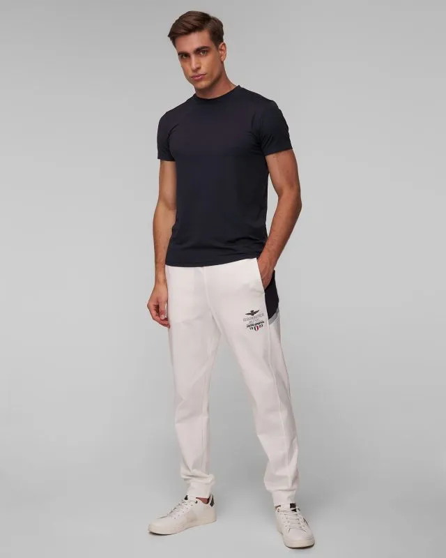 Pantaloni bianchi da tuta da uomo Aeronautica Militare