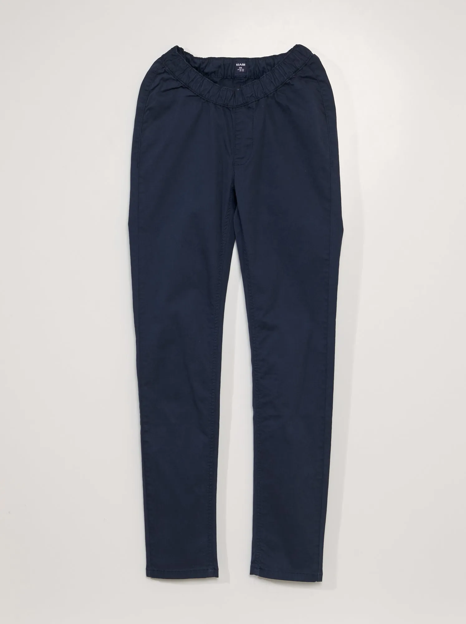 Pantaloni chino con vita elasticizzata - So Easy - BLU
