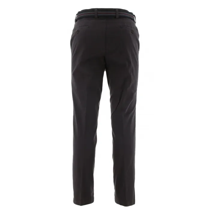 Pantaloni chino Henk ter Horst in cotone elasticizzato antracite