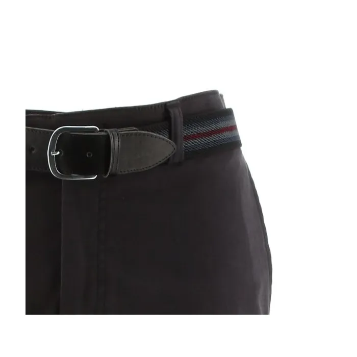 Pantaloni chino Henk ter Horst in cotone elasticizzato antracite