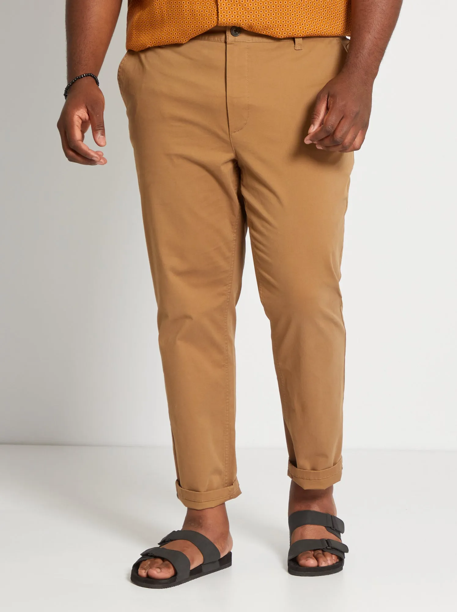 Pantaloni chino slim - L32 - marrone
