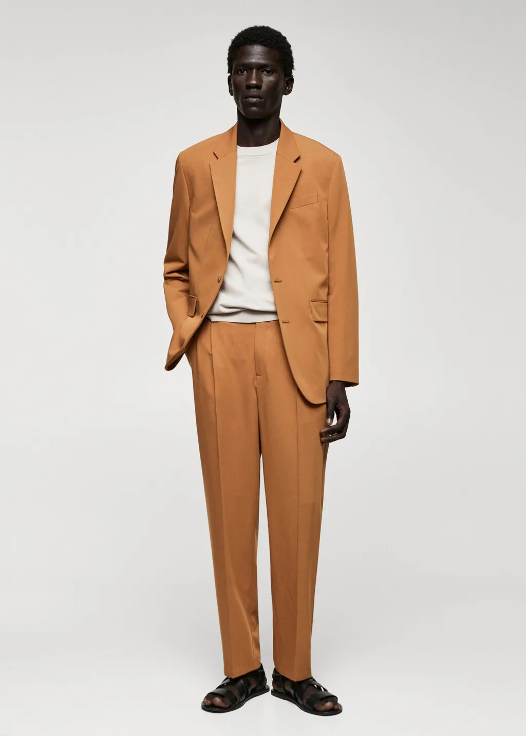 Pantaloni completo regular-fit pinces