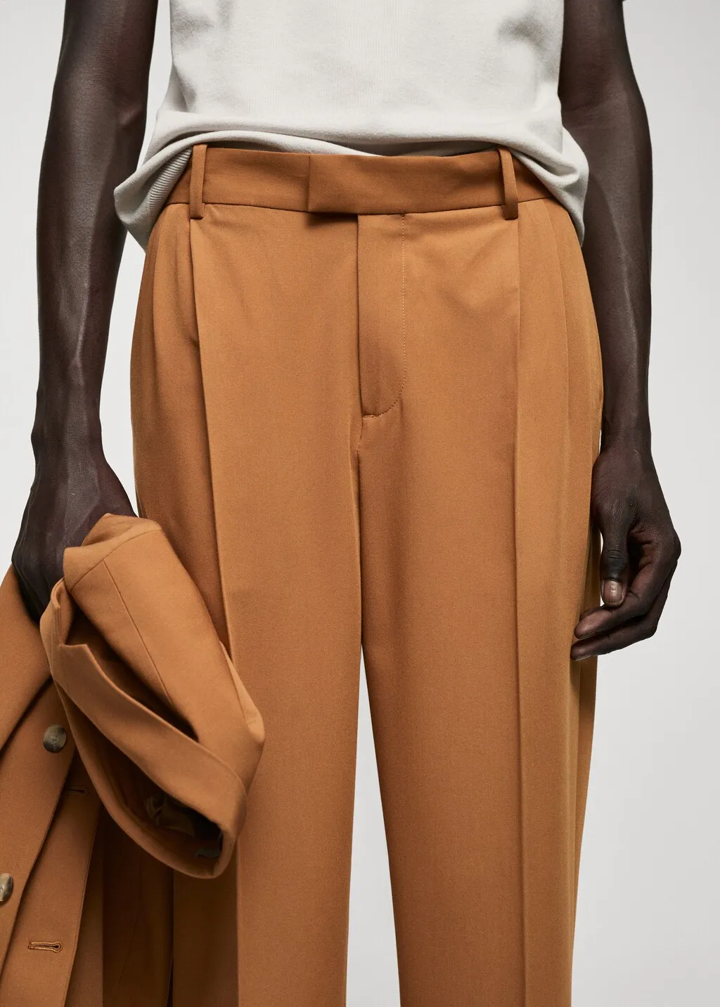 Pantaloni completo regular-fit pinces