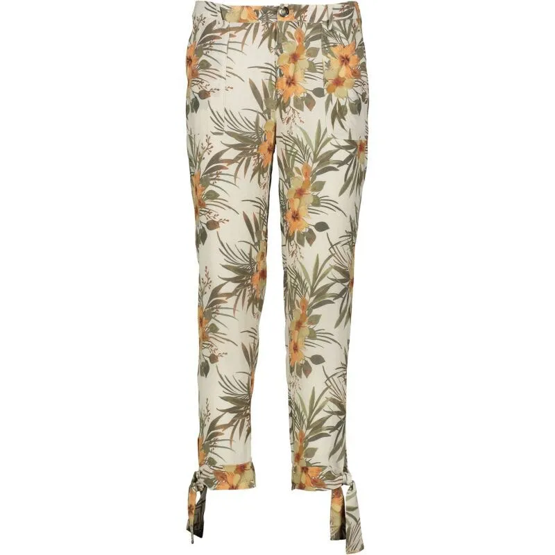 Pantaloni con motivo tropicale