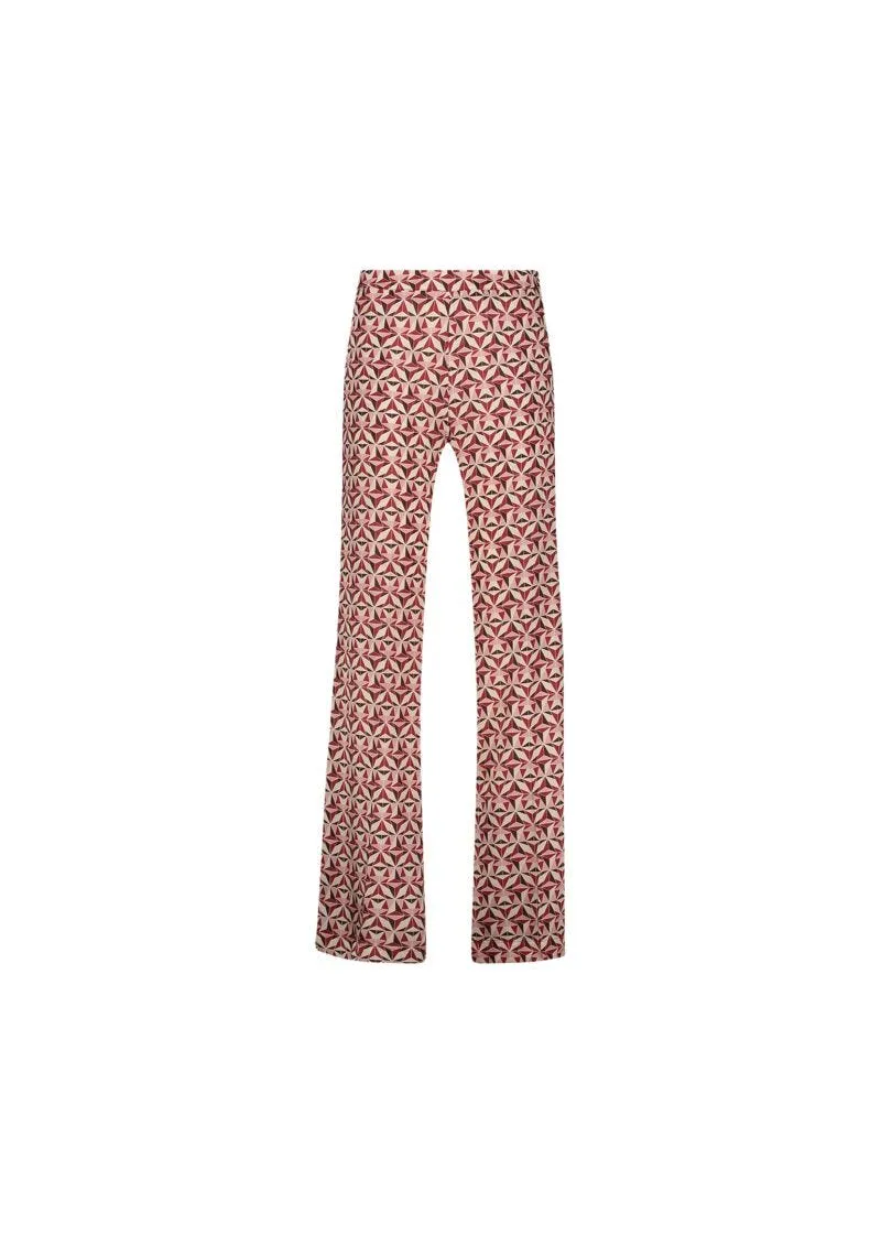 Pantaloni con stampa geometrica