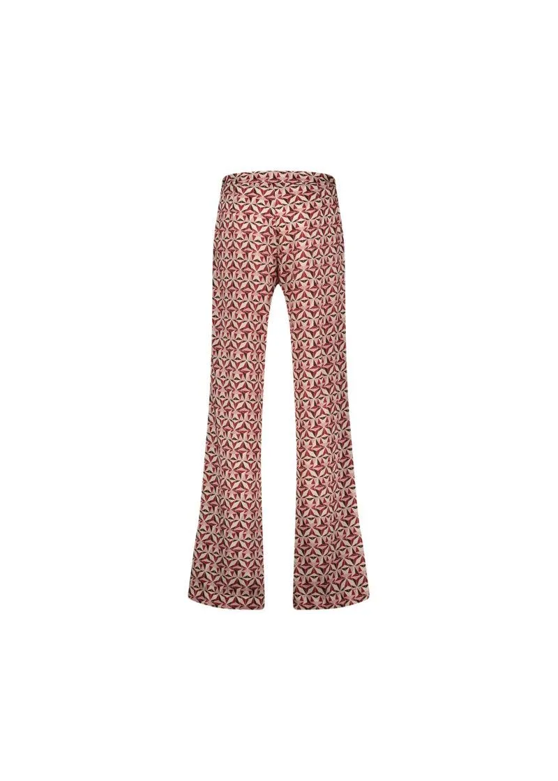 Pantaloni con stampa geometrica