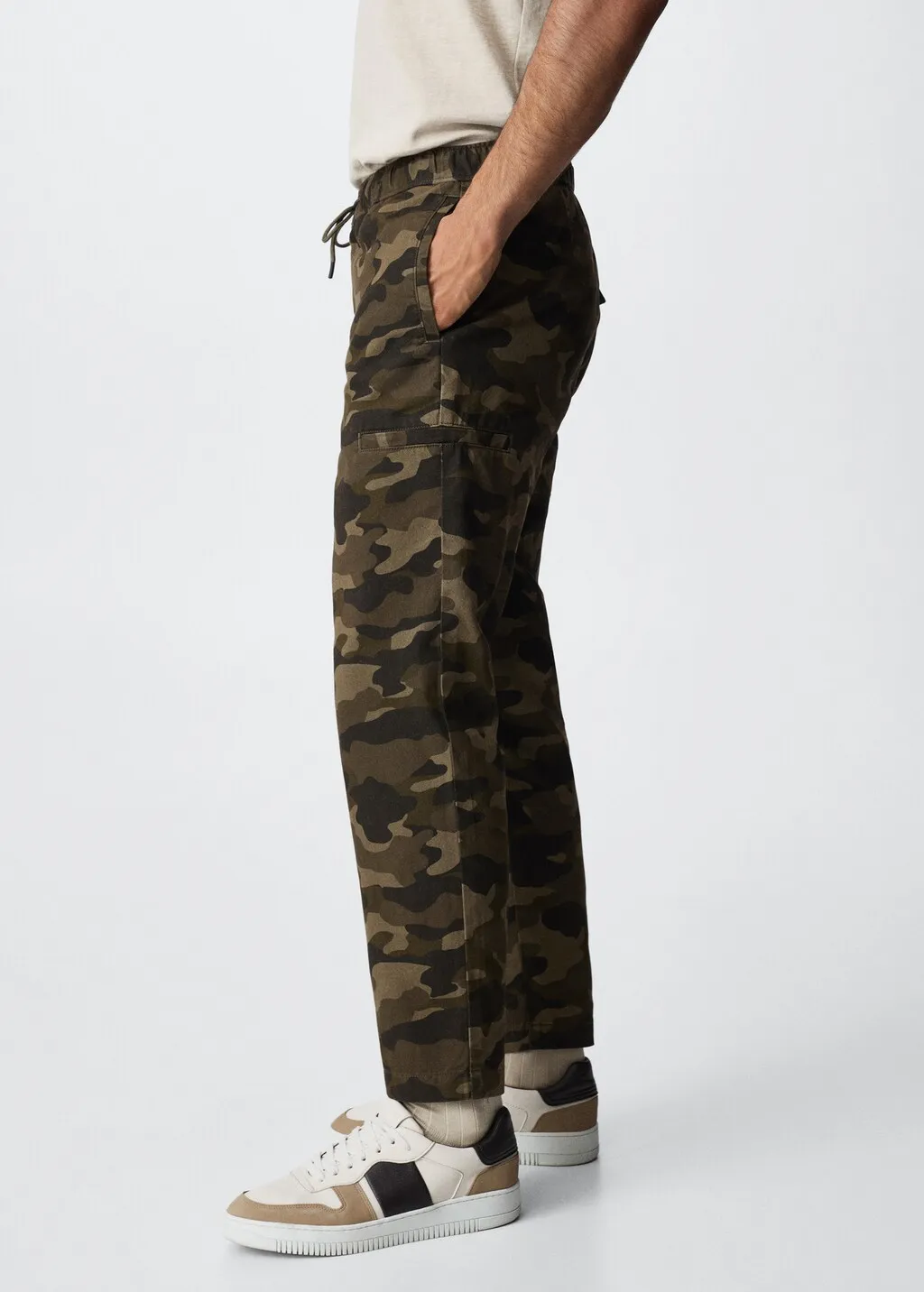 Pantaloni cotone mimetici 