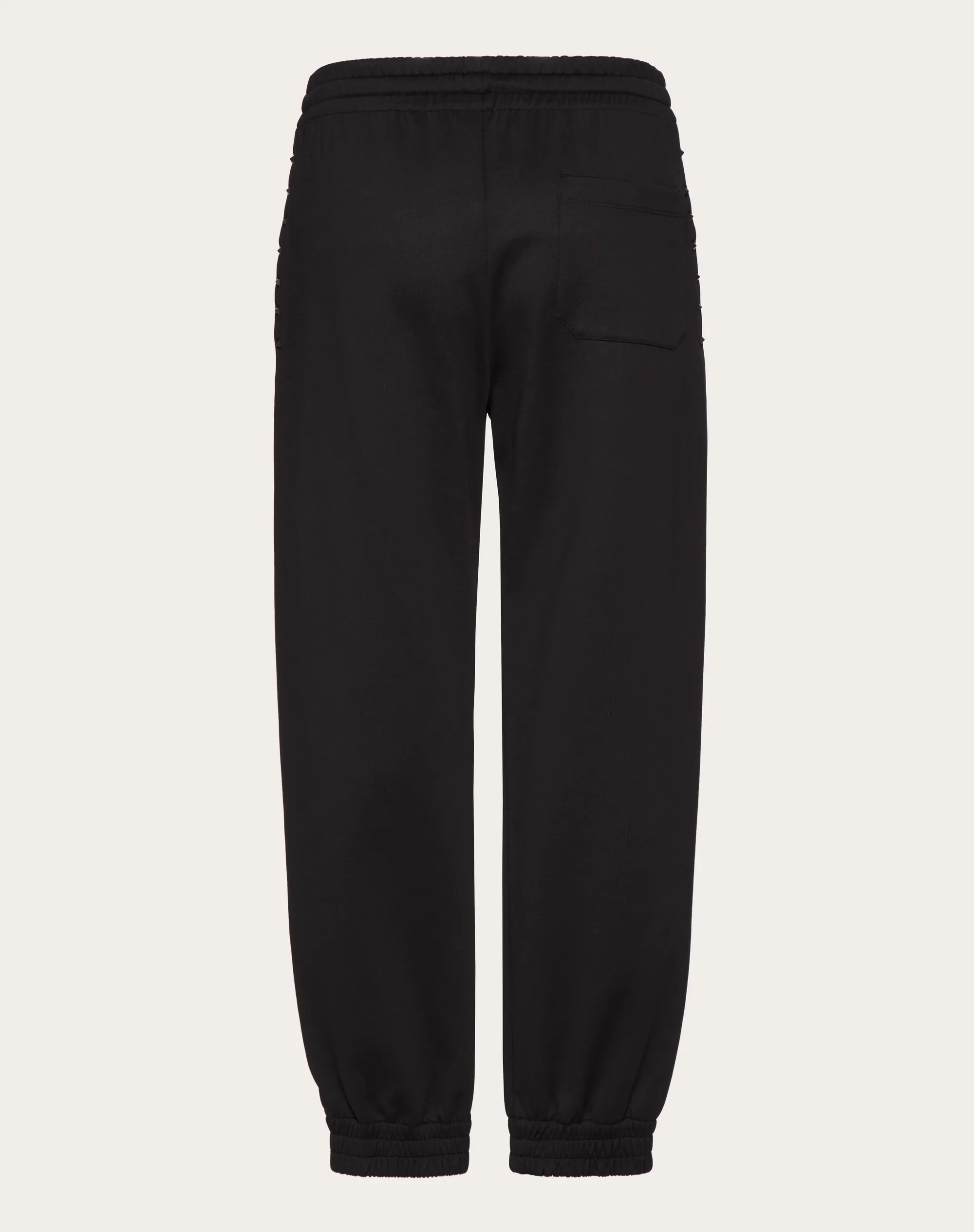 PANTALONI DA JOGGING IN JERSEY CON BORCHIE BLACK UNTITLED