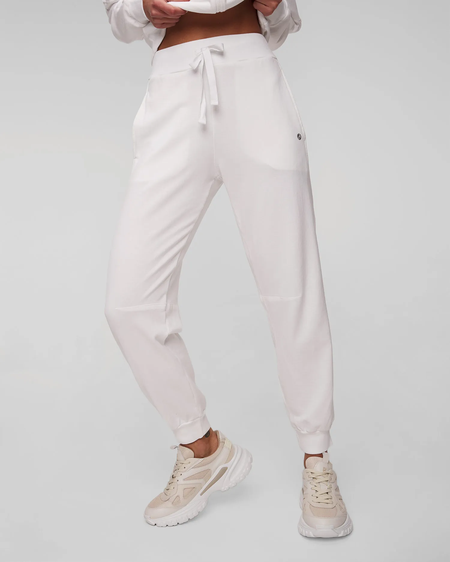 Pantaloni da tuta bianchi da donna Deha D02388-10001