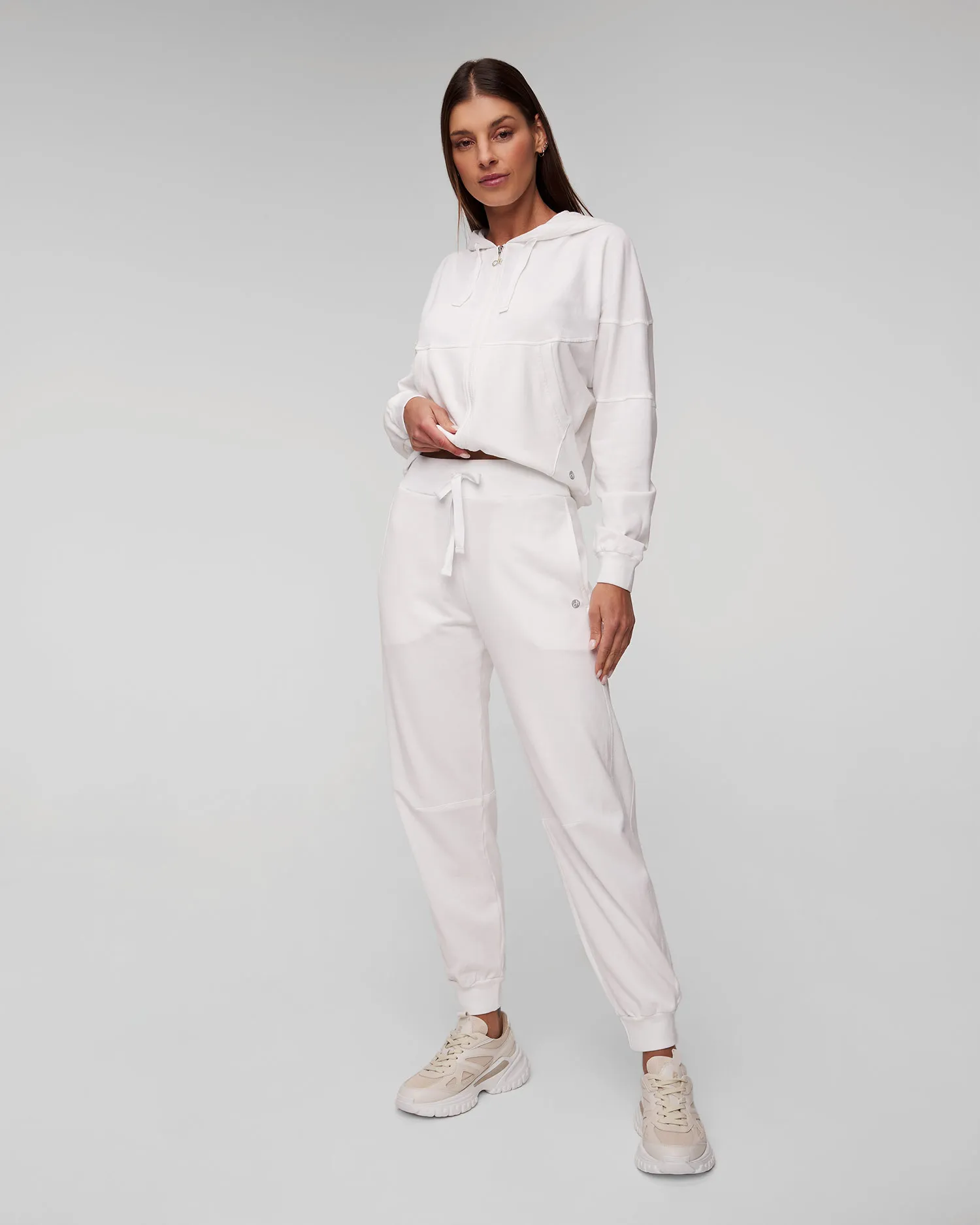 Pantaloni da tuta bianchi da donna Deha D02388-10001