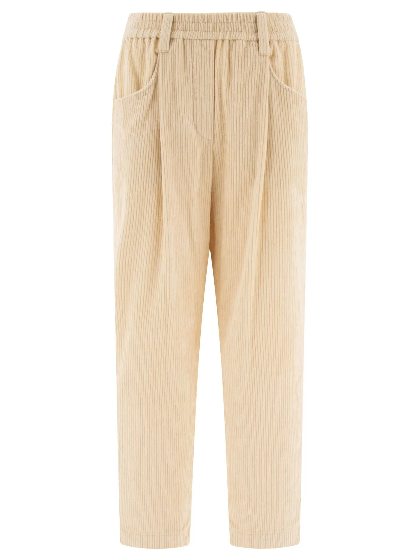 Pantaloni di velluto a coste larghi di Brunello Cucinelli
