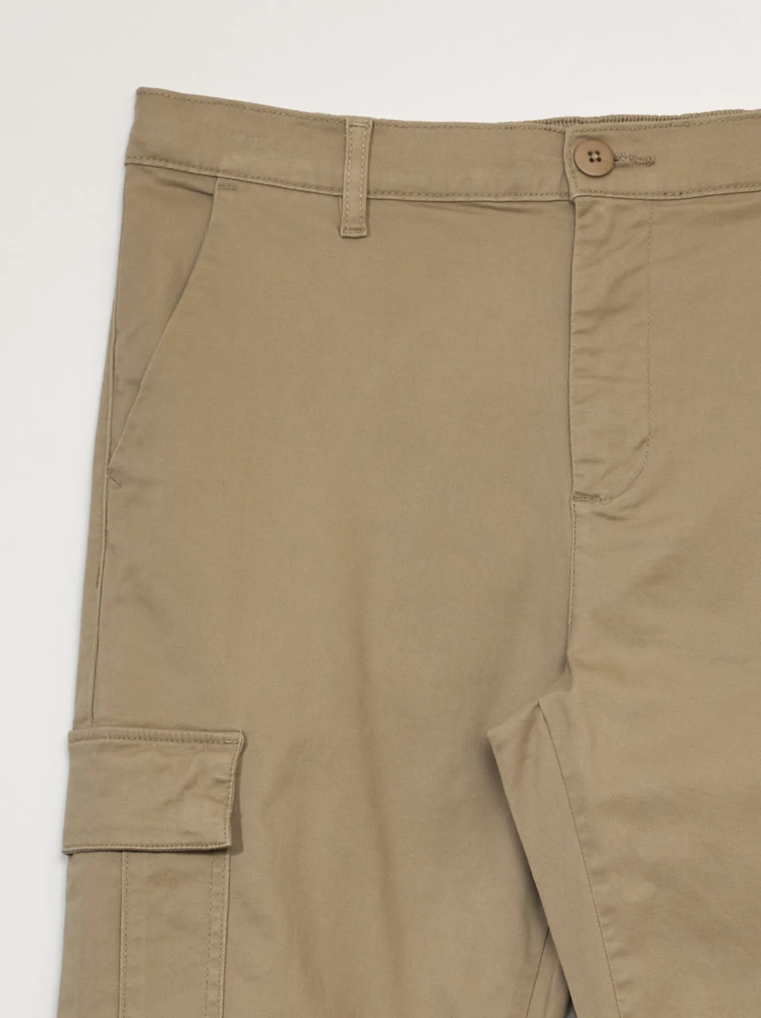 Pantaloni dritti con tasche sui lati +190 cm - L36 - BEIGE
