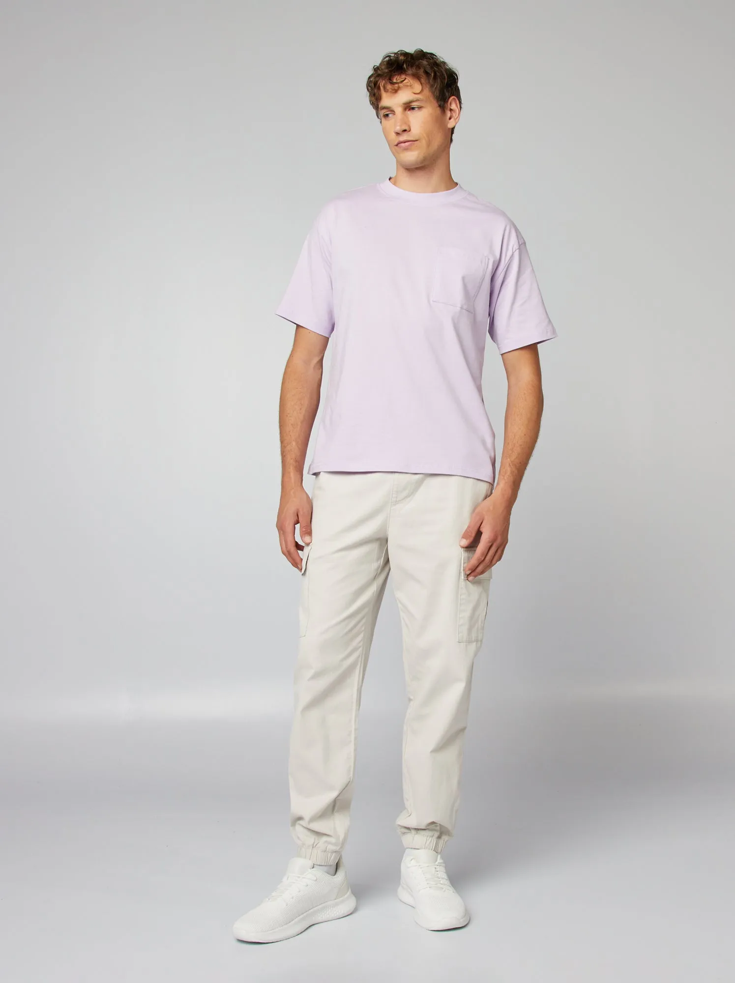 Pantaloni multitasche tinta unita - GRIGIO