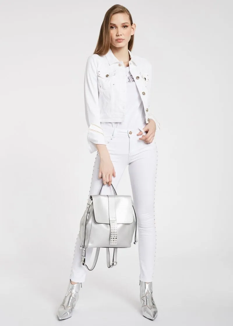 Pantaloni skinny con borchie