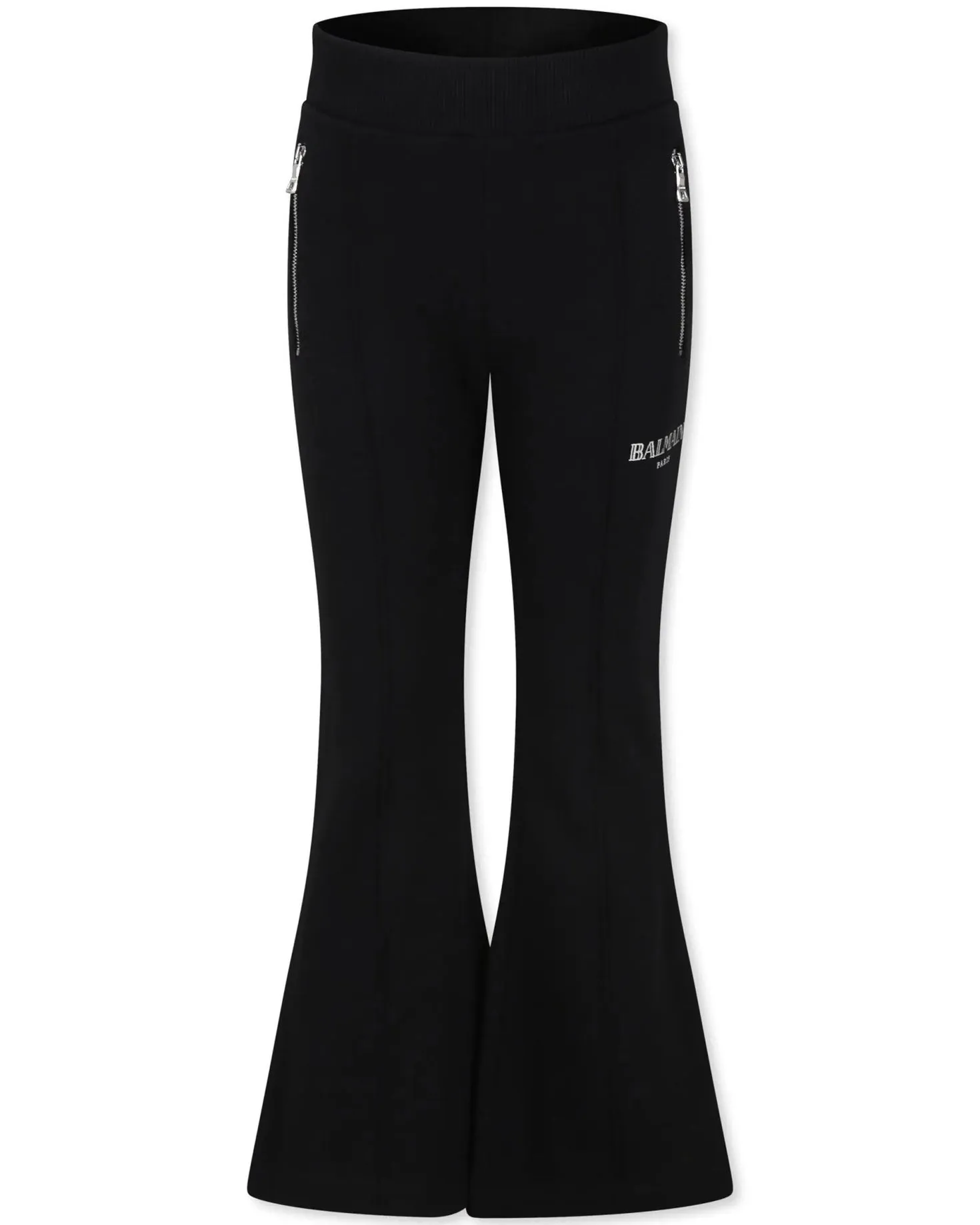 Pantaloni svasati con logo Balmain A/I 2024