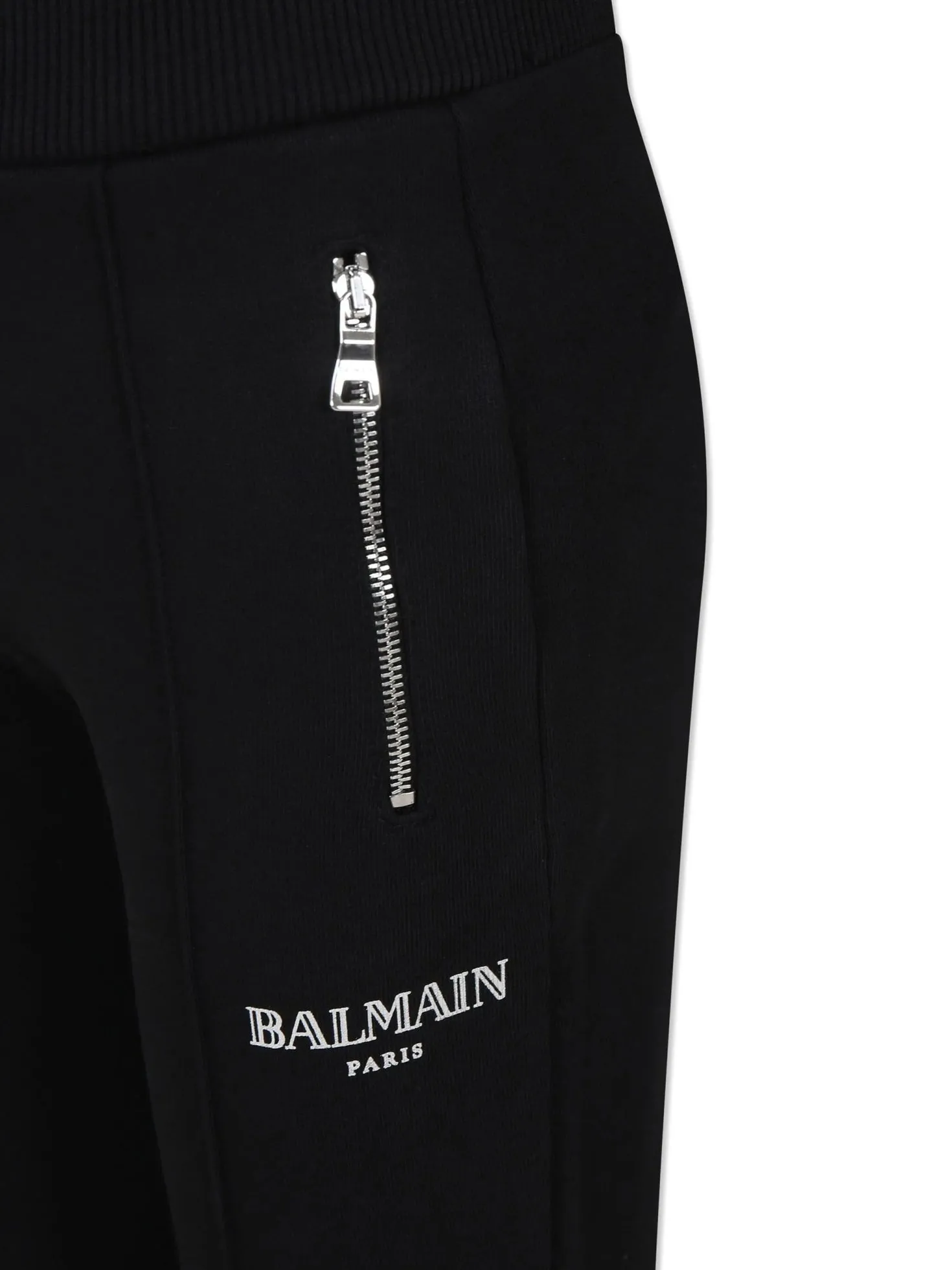 Pantaloni svasati con logo Balmain A/I 2024