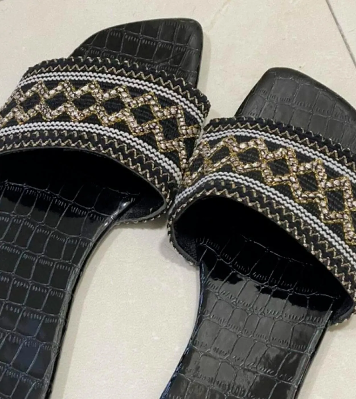 Pantofole da donna Estate New Rome Sandali retrò Scarpe Casual piatte Scivoli femminili su ciabatte Scarpe da donna Taglie forti