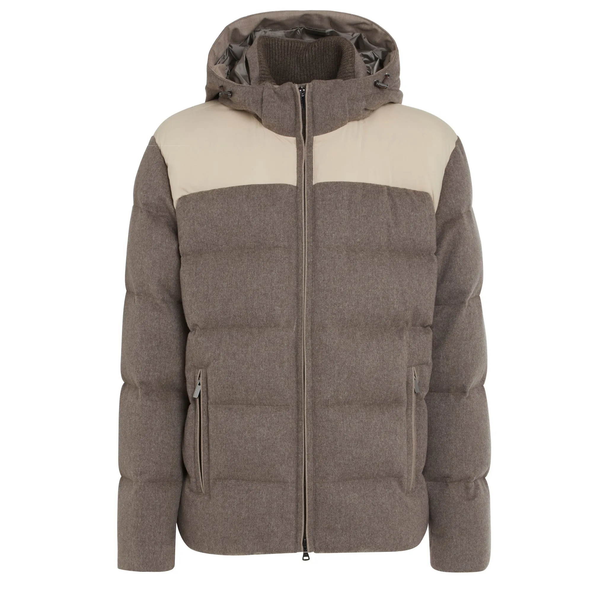PAUL & SHARK  Piumino in cashmere Loropiana beige