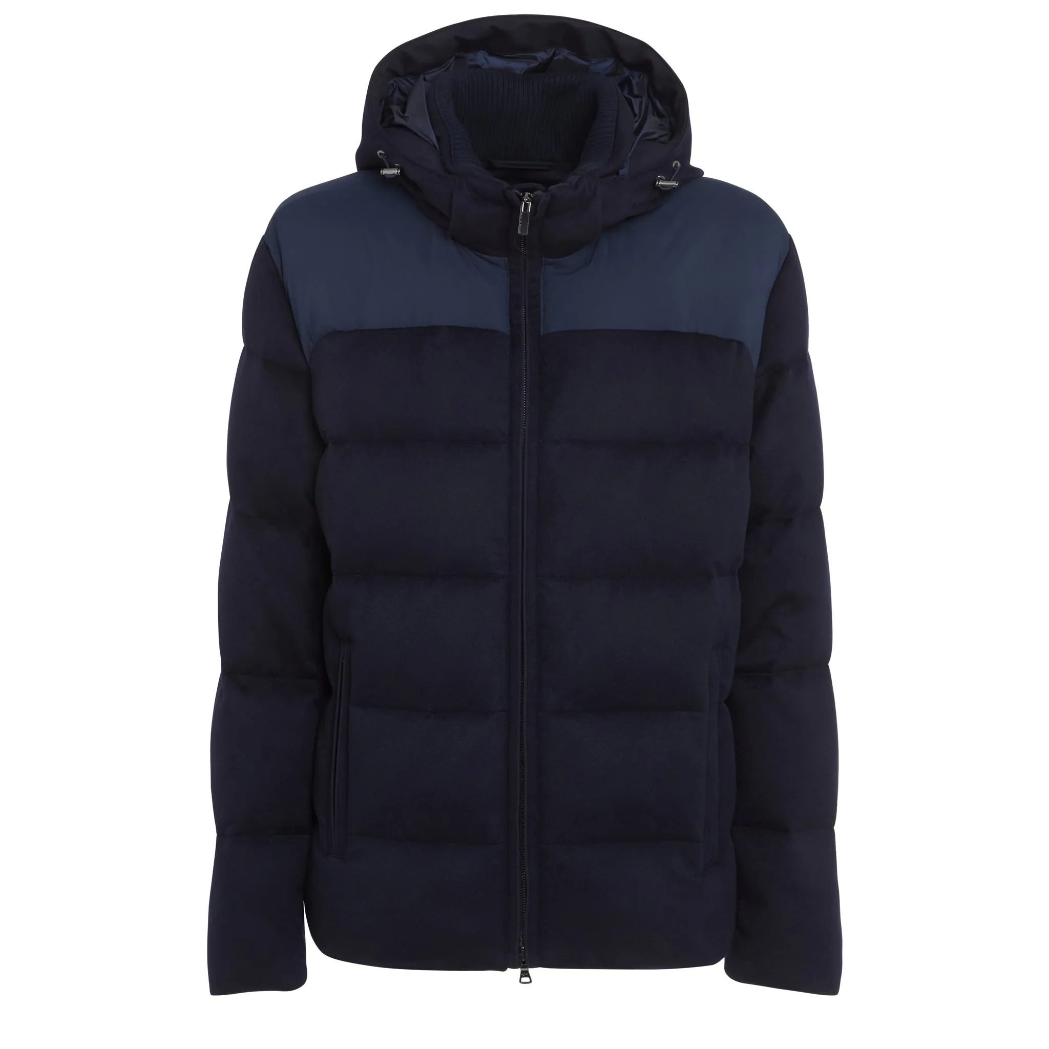 PAUL & SHARK  Piumino in cashmere Loropiana blu