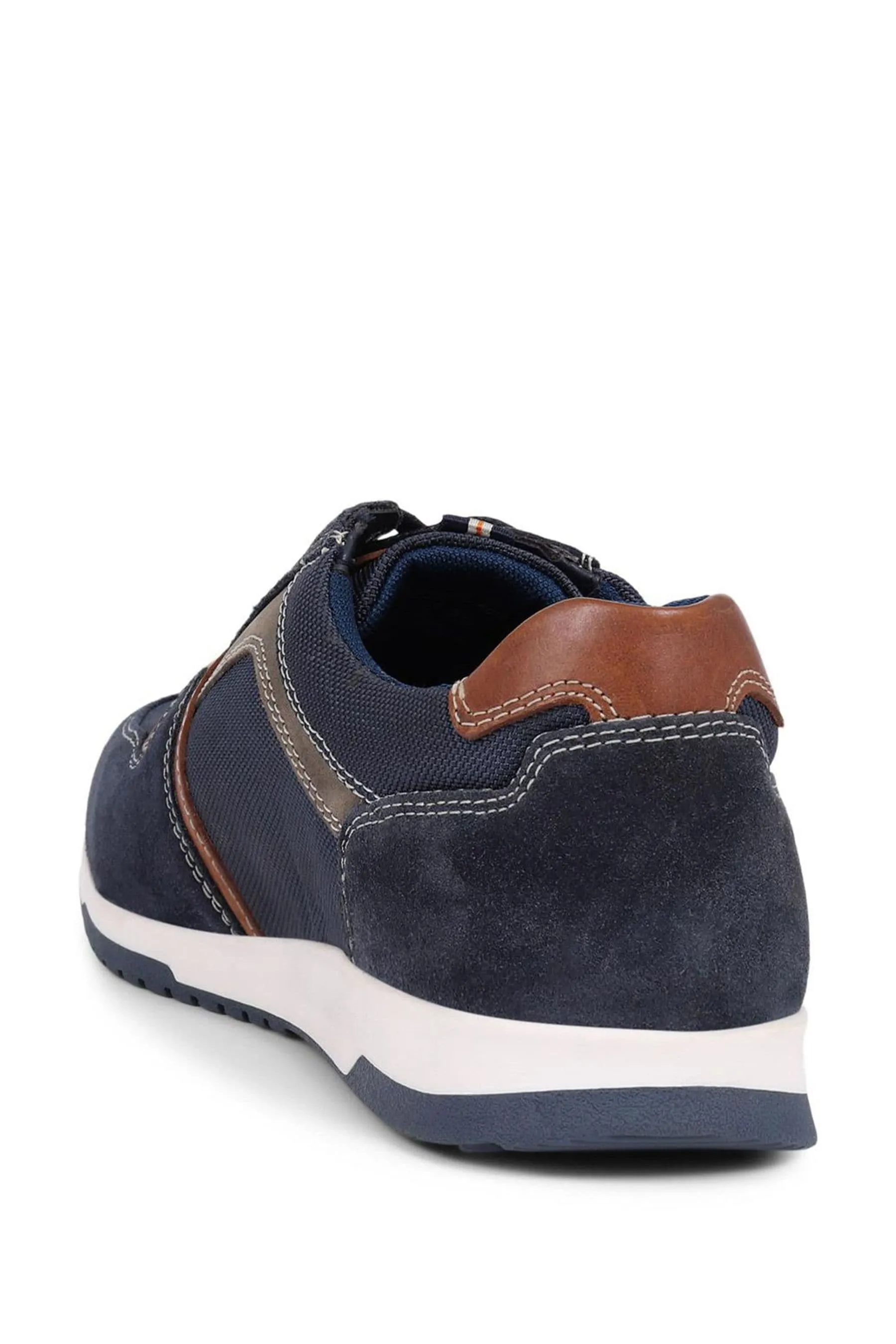 Pavers Blu - Scarpe da ginnastica stringate in pelle