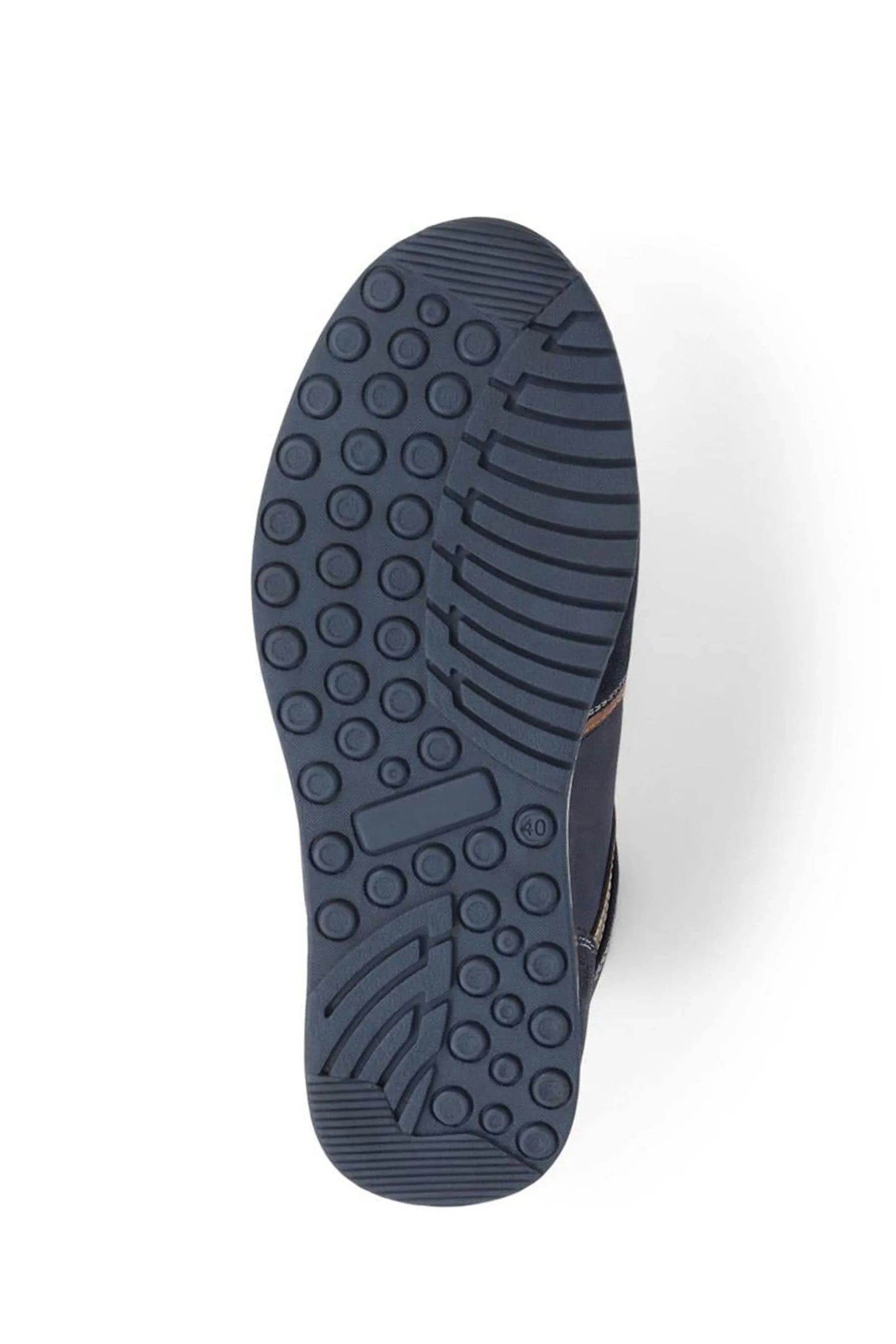 Pavers Blu - Scarpe da ginnastica stringate in pelle