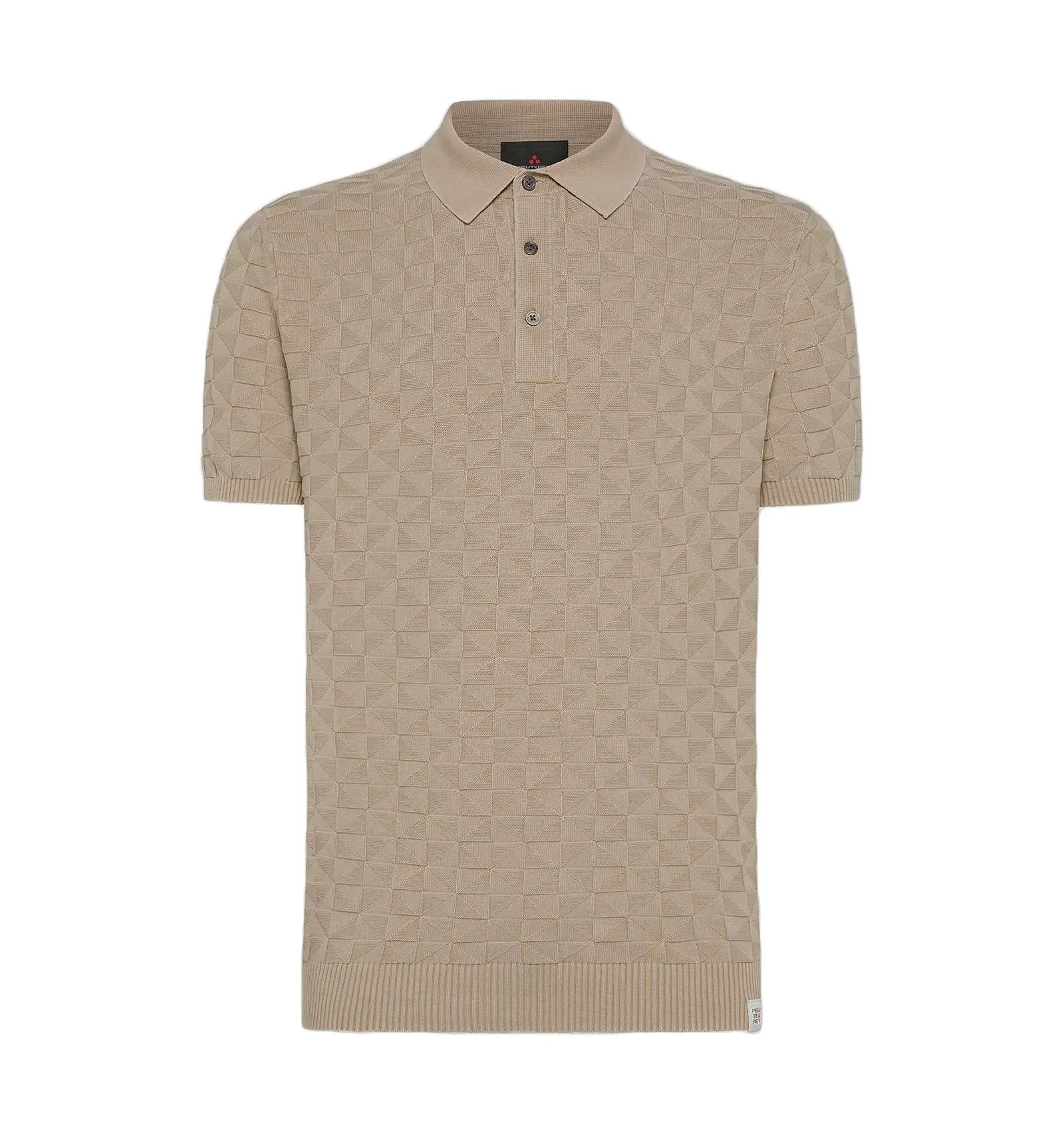 PEUTEREY uomo KEIRIN 859 maglia polo 3D beige 100% cotone