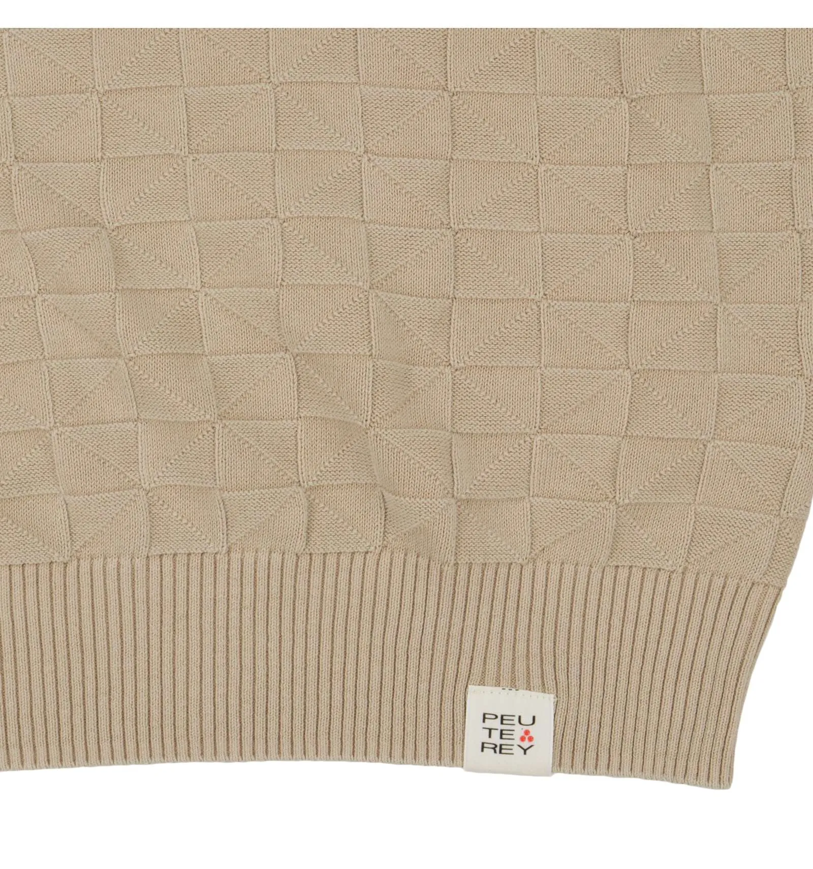 PEUTEREY uomo KEIRIN 859 maglia polo 3D beige 100% cotone