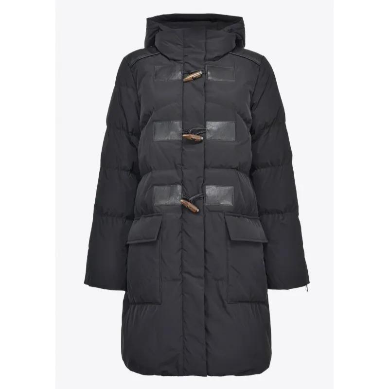 PINKO piumino con alamari ROCKY 1 BLACK