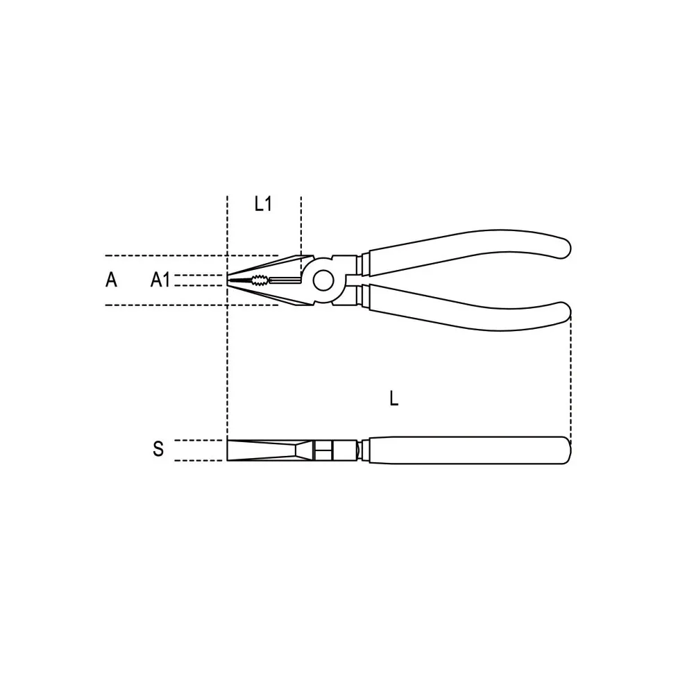 Pinze universali a grande effetto, cromate, impugnatura bimateriale H-SAFE - Beta 1150BM-HS