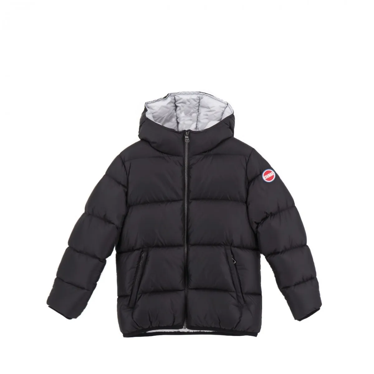 Piumino Con Cappuccio Concrete Da Bambino, Nero