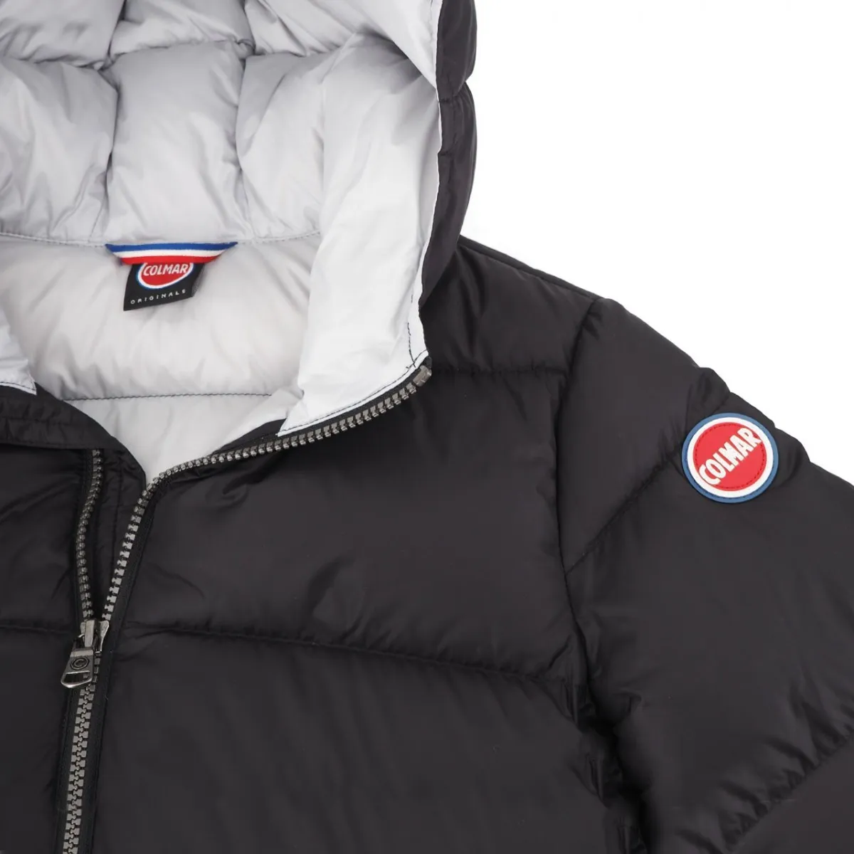 Piumino Con Cappuccio Concrete Da Bambino, Nero