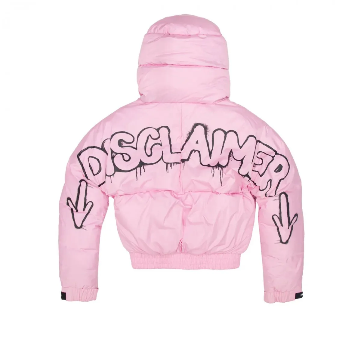Piumino Con Cappuccio Fisso E Maxi Logo