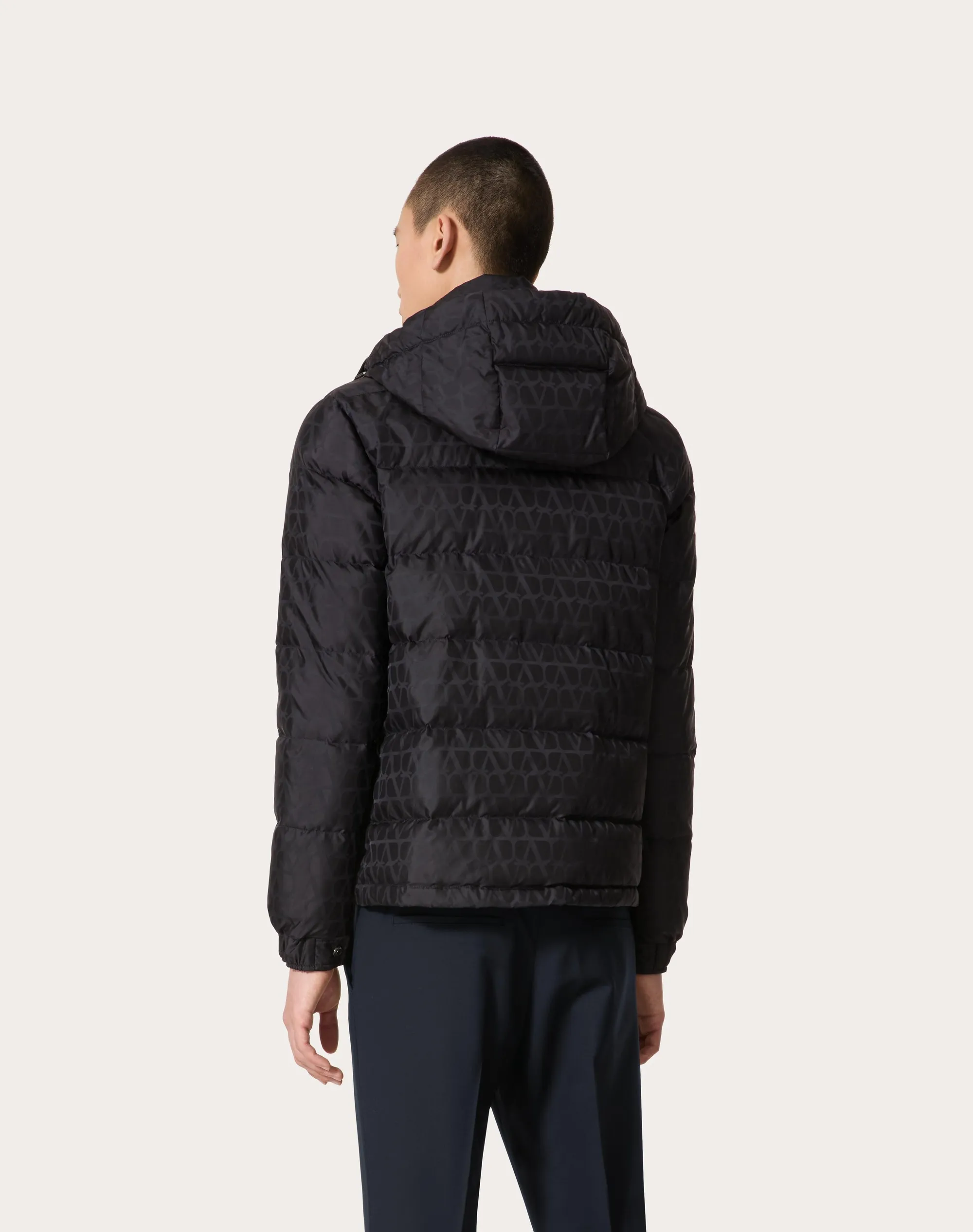 PIUMINO IN NYLON CON MOTIVO TOILE ICONOGRAPHE