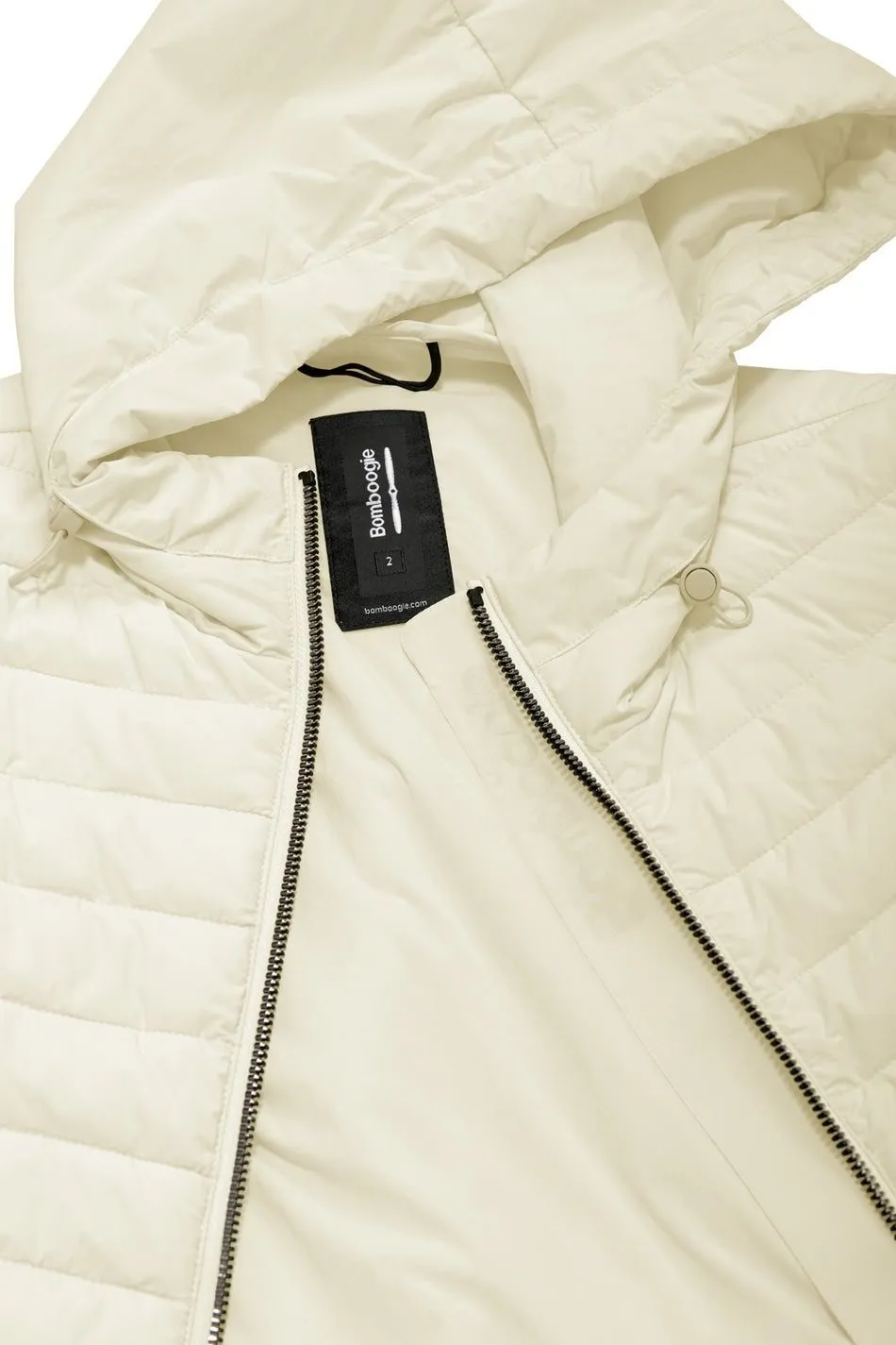Piumino in nylon stretch con cappuccio bomboogie
