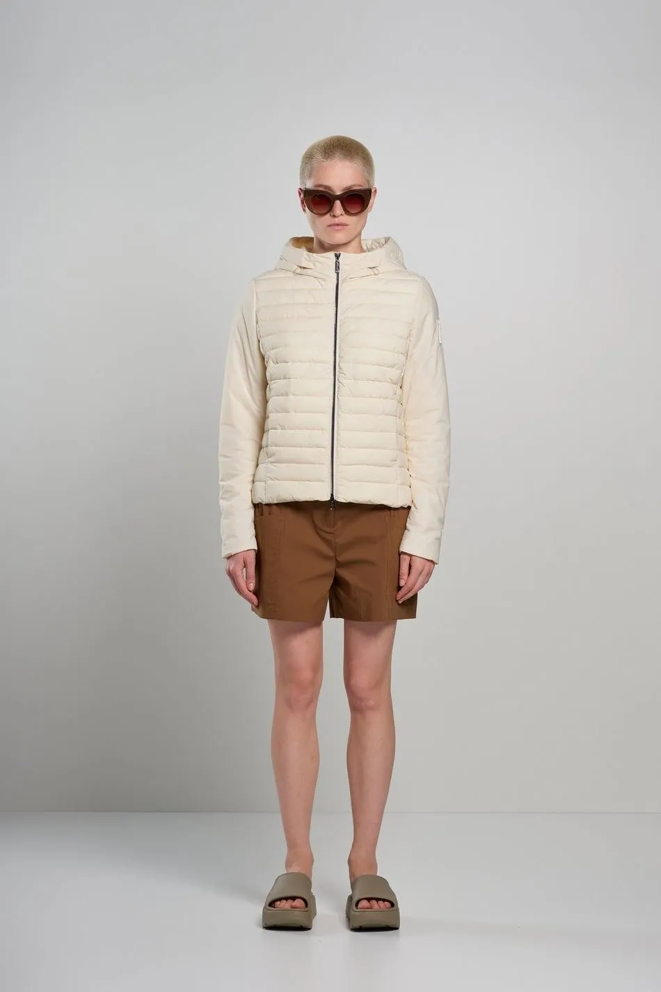 Piumino in nylon stretch con cappuccio bomboogie
