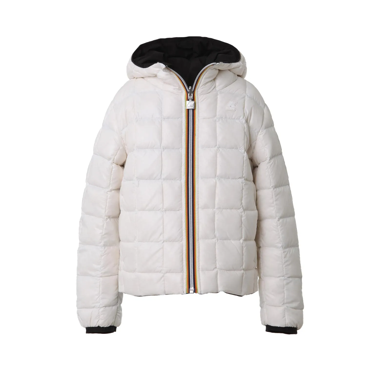 Piumino Marguerite Eco Stretch Nero E Bianco
