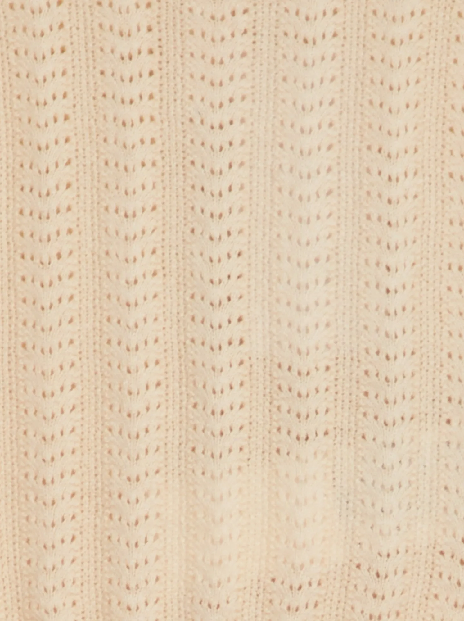 Pullover traforato con maniche corte - BIANCO