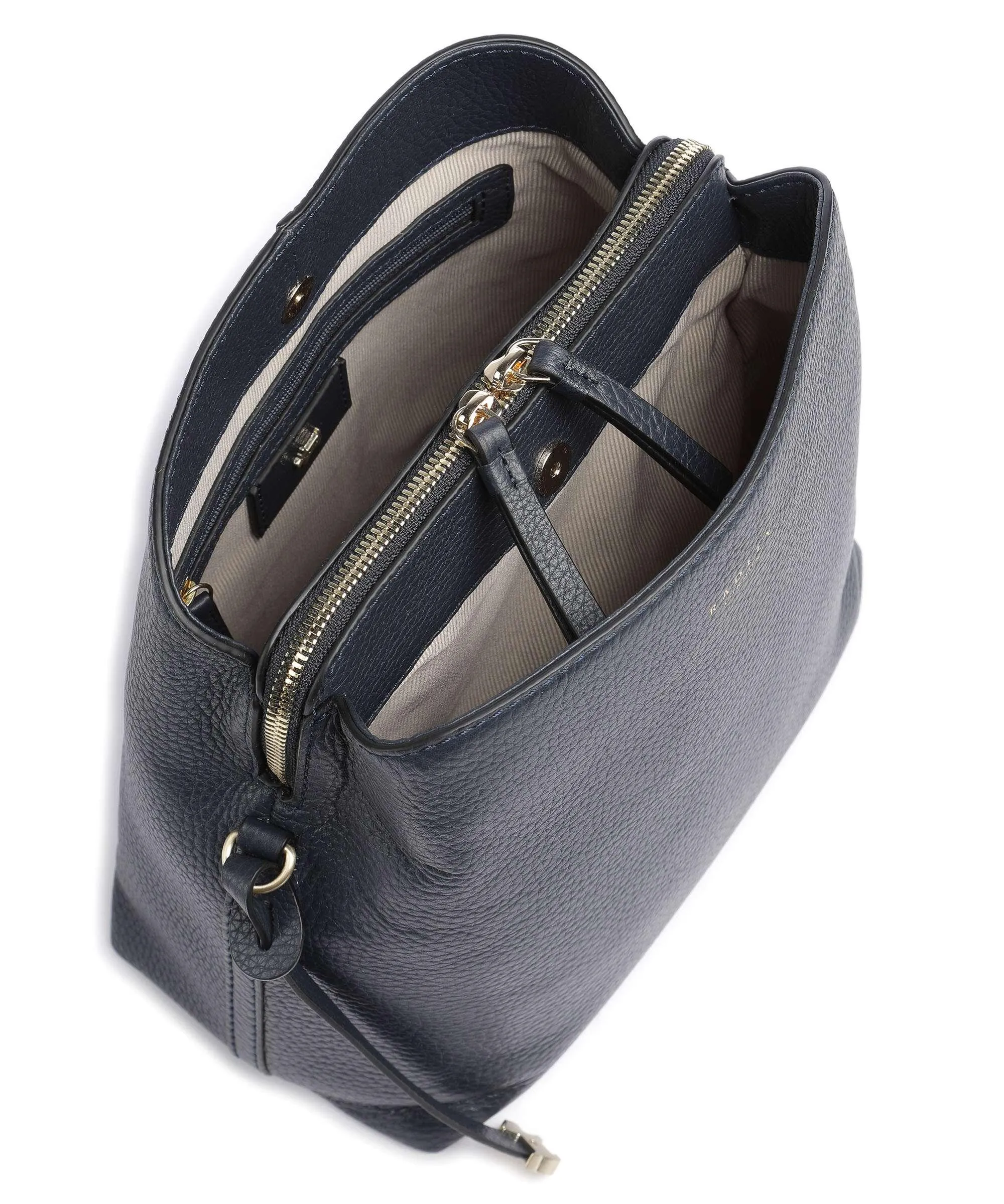  Radley London Dukes Place Borsa a tracolla pelle di vacchetta grana blu scuro  