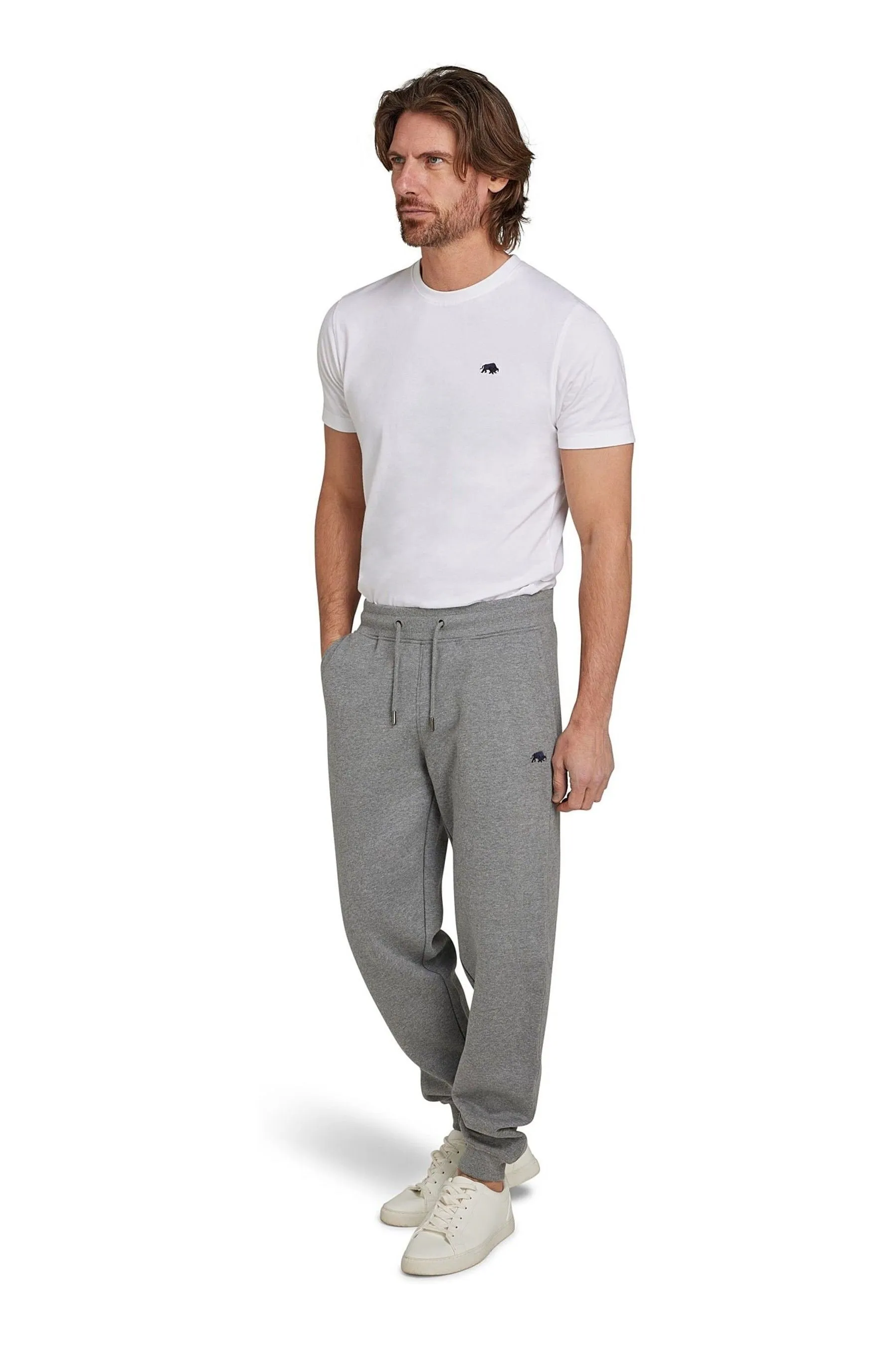 Raging Bull Grigio - Pantaloni della tuta con fondo aderente