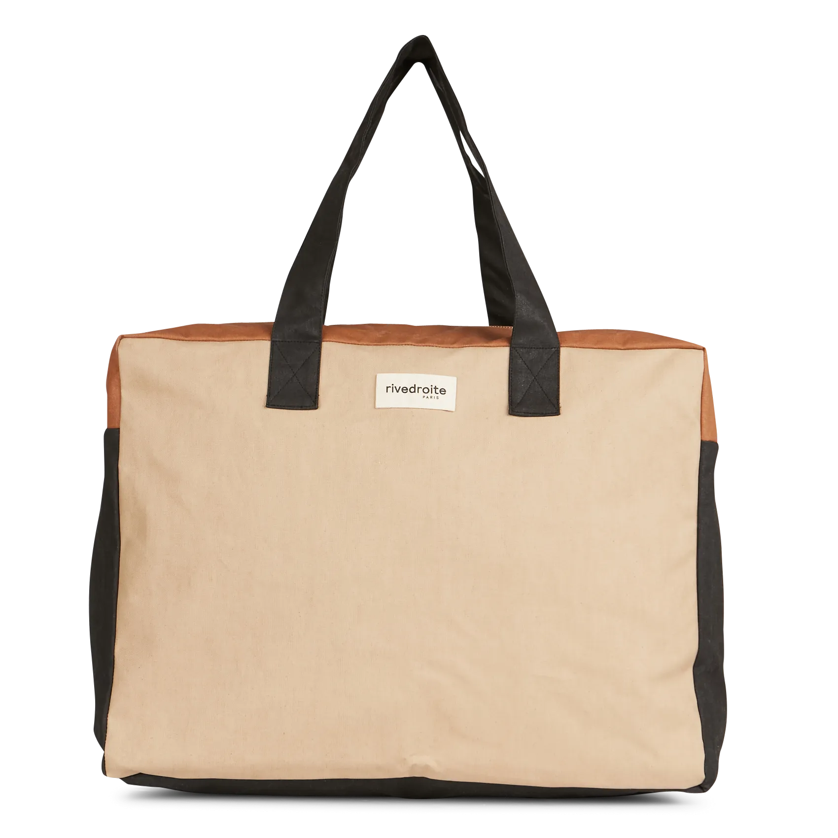  RIVE DROITE PARIS   ELZEVIR - Borsa da viaggio in cotone riciclato | Beige