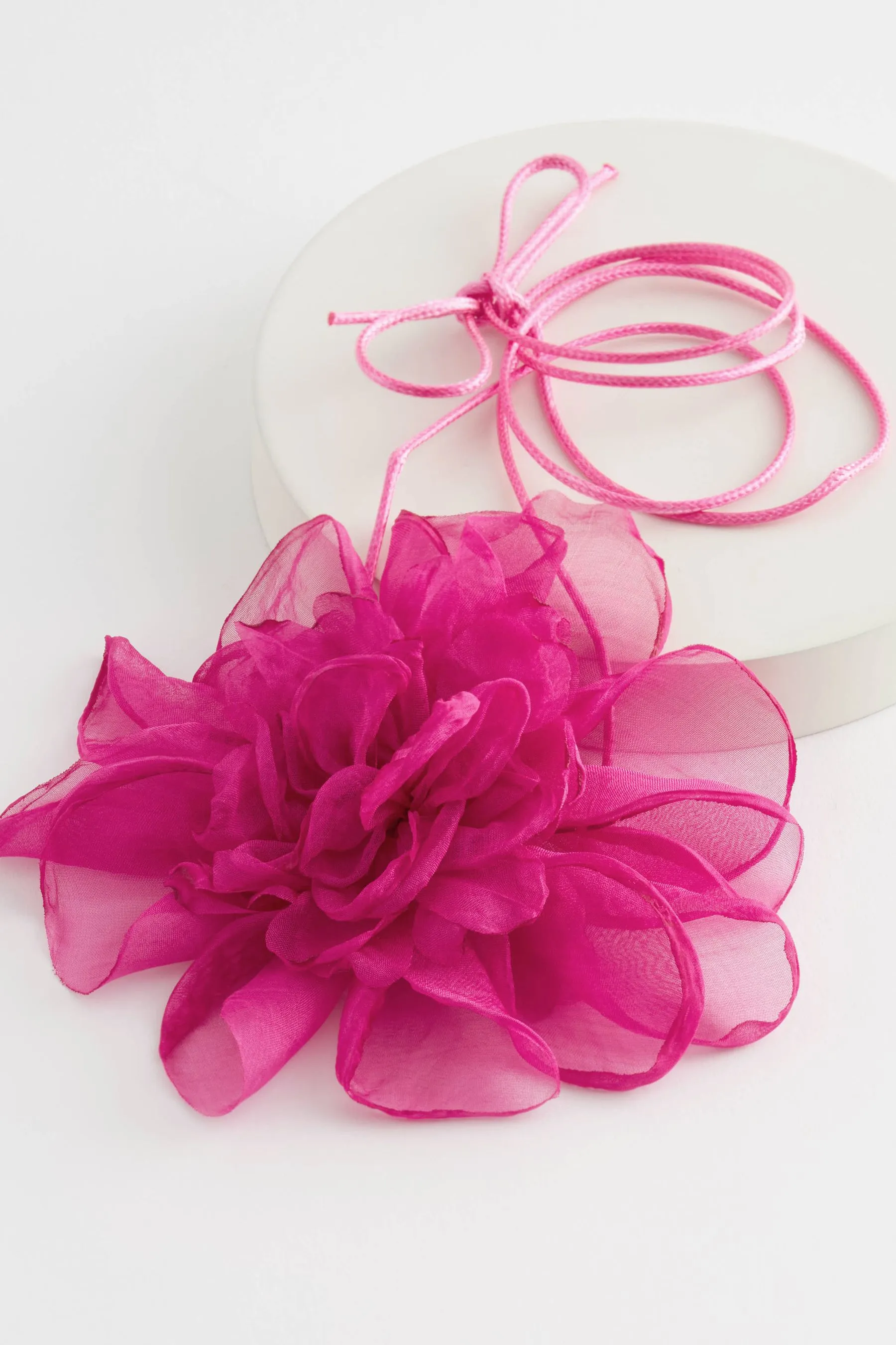 Rosa  - Collarino floreale con corasge