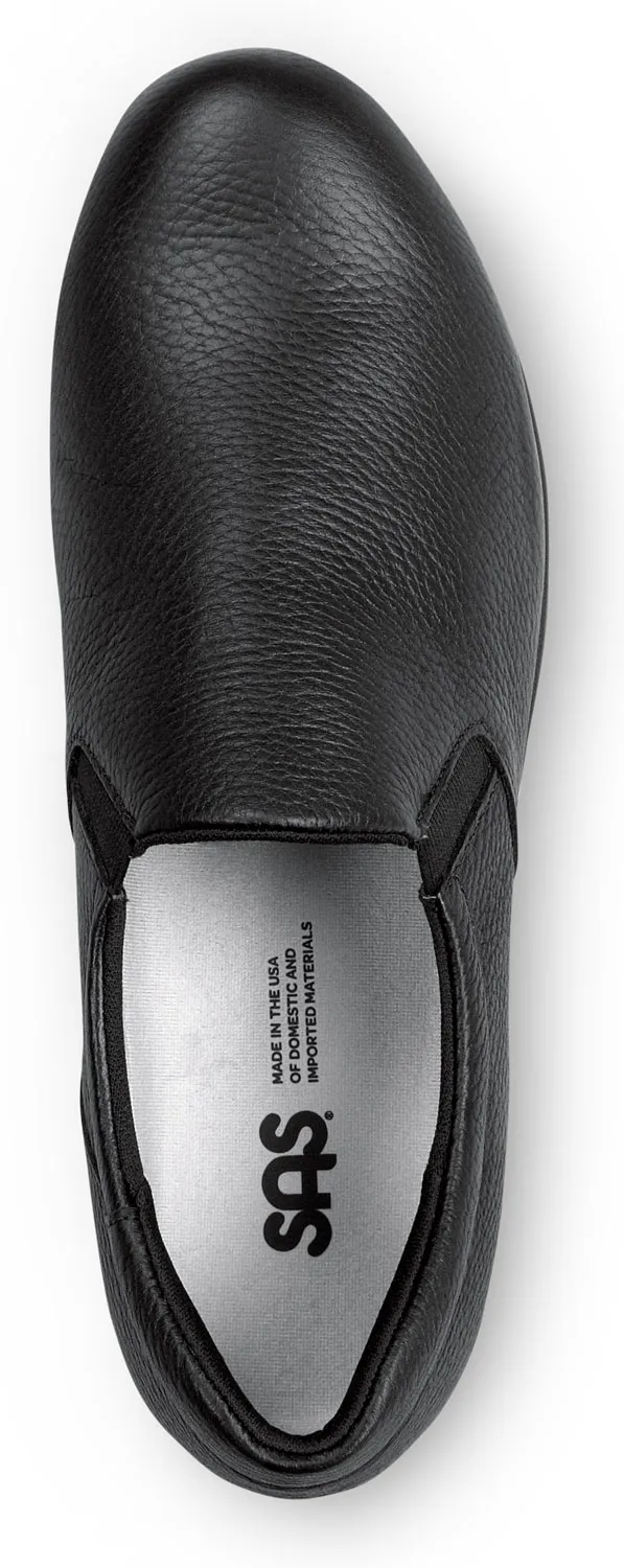 SAN ANTONIO SHOEMAKERS SAS Patriot, Women's, Black, Slip Resistant, Soft Toe, Slip On