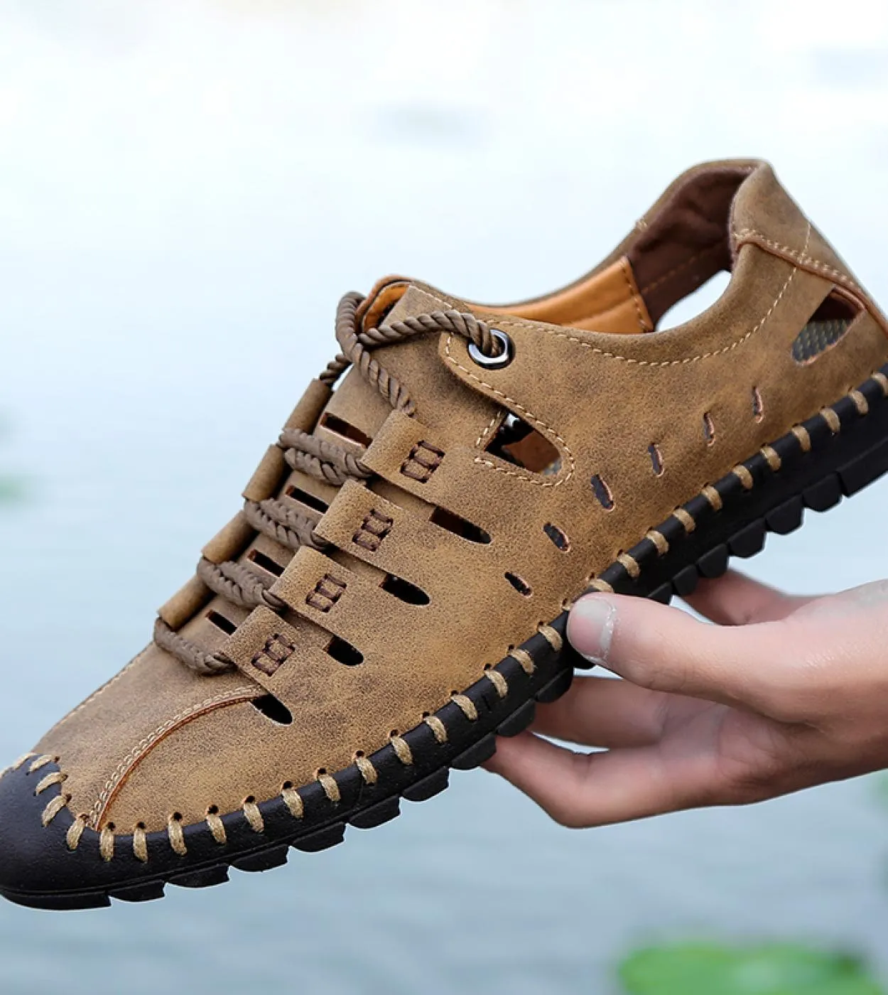 Sandali da uomo Comode scarpe casual da esterno 2023 Summer Beach Casual Walking Sneakers da uomo Sandali casual da spiaggia da