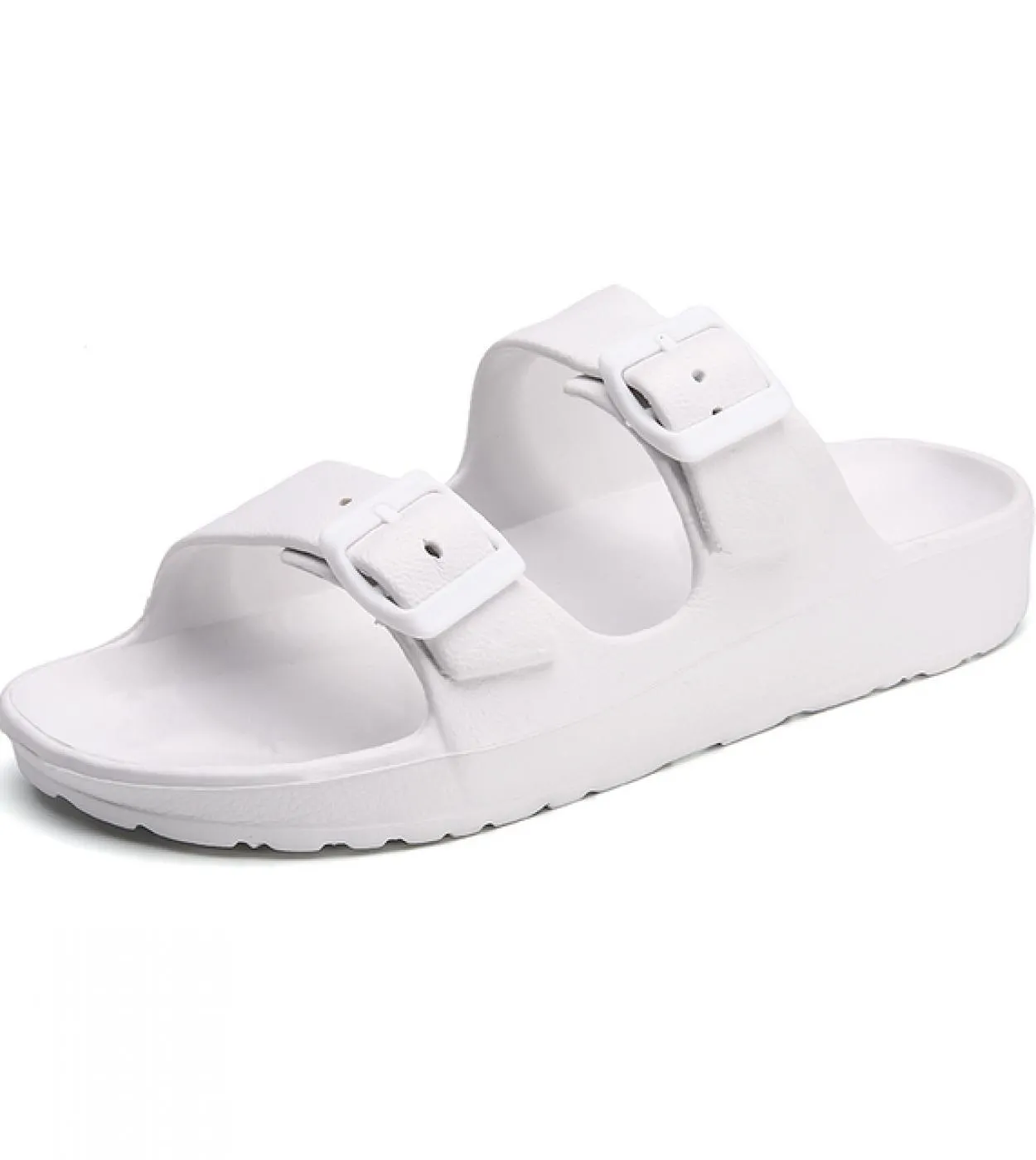 Sandali da uomo Pantofole Doppia fibbia Slide Sandali Eva Pantofole da spiaggia Scarpe casual estive Scarpe basse Uni Jelly Scar
