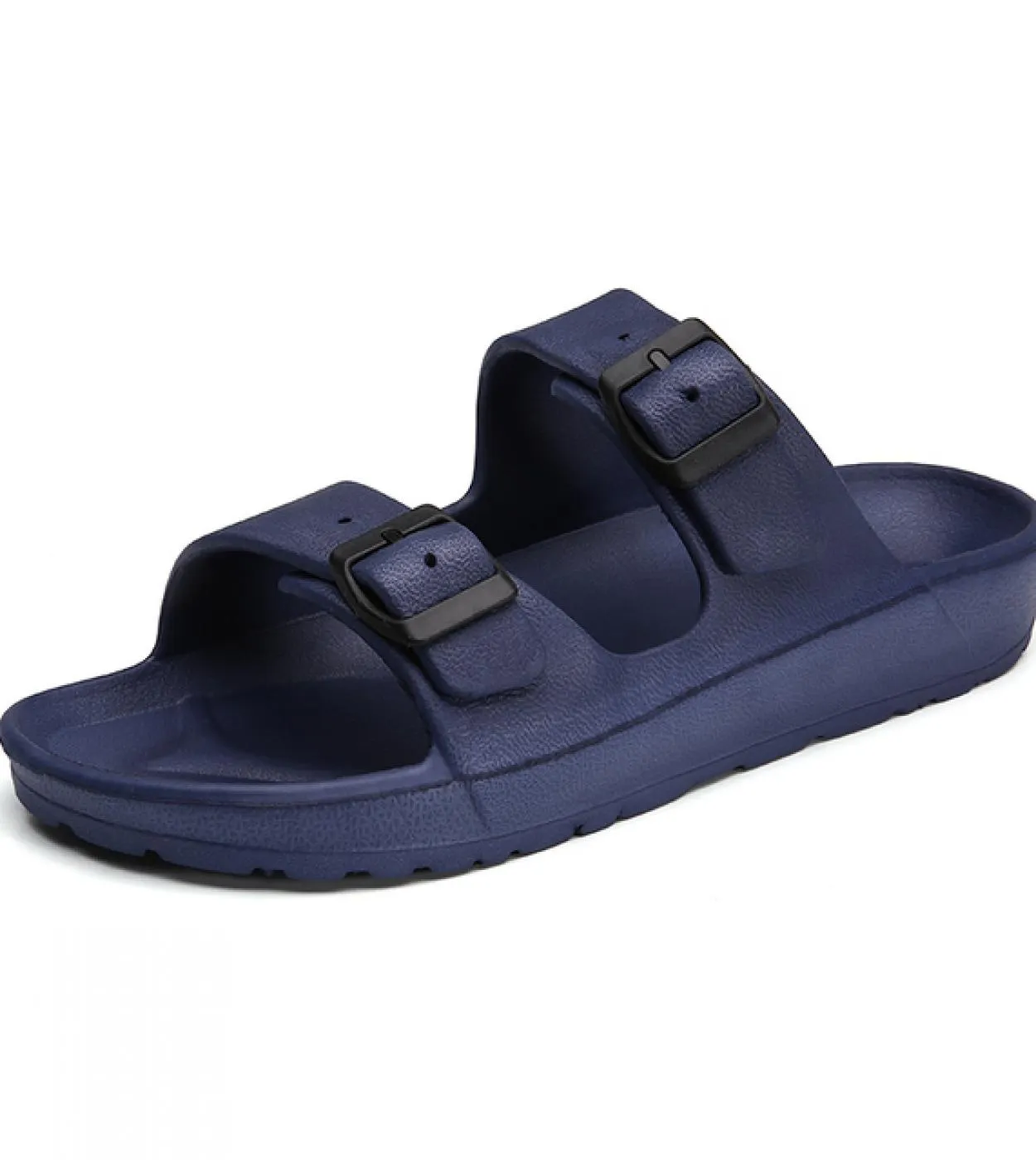 Sandali da uomo Pantofole Doppia fibbia Slide Sandali Eva Pantofole da spiaggia Scarpe casual estive Scarpe basse Uni Jelly Scar