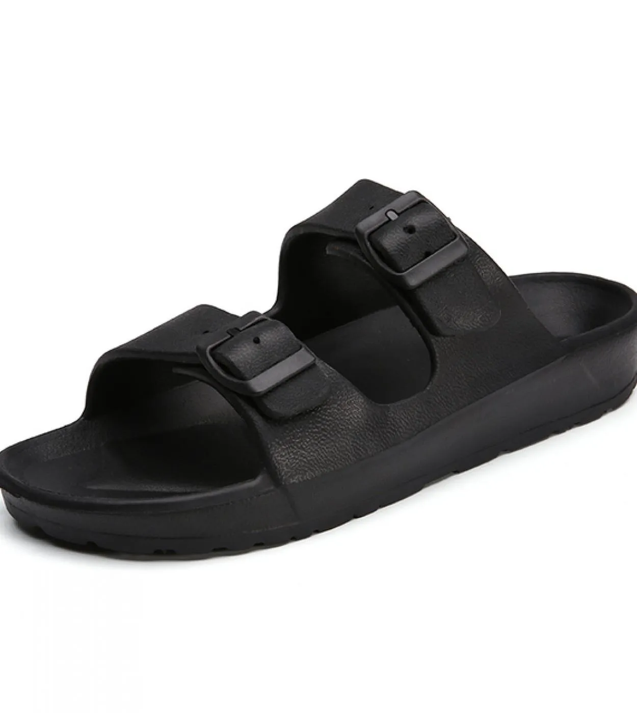 Sandali da uomo Pantofole Doppia fibbia Slide Sandali Eva Pantofole da spiaggia Scarpe casual estive Scarpe basse Uni Jelly Scar