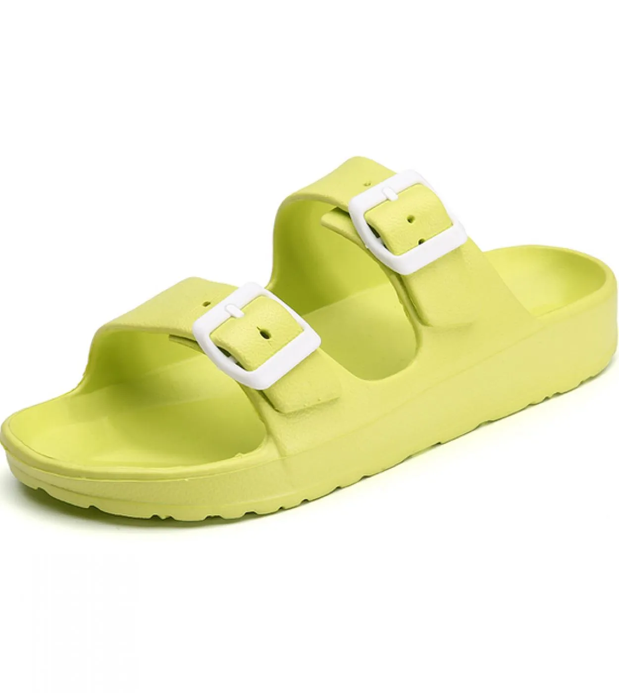 Sandali da uomo Pantofole Doppia fibbia Slide Sandali Eva Pantofole da spiaggia Scarpe casual estive Scarpe basse Uni Jelly Scar