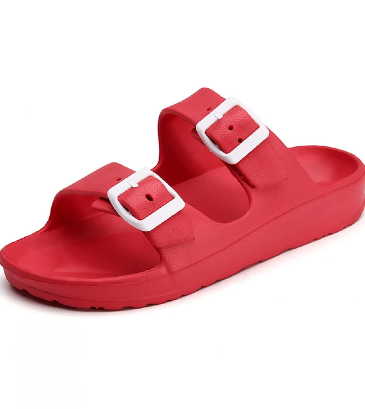 Sandali da uomo Pantofole Doppia fibbia Slide Sandali Eva Pantofole da spiaggia Scarpe casual estive Scarpe basse Uni Jelly Scar